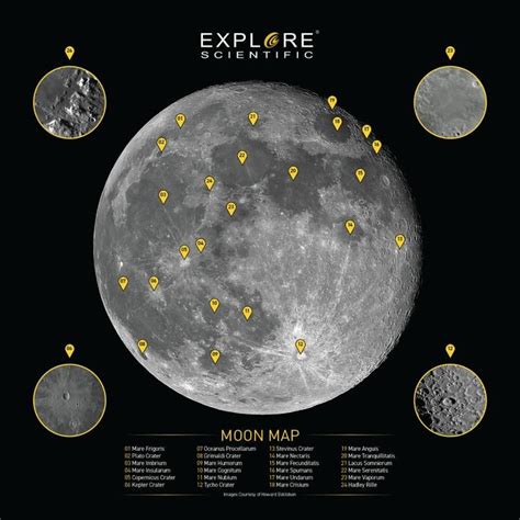 Moon Crater Map (2-Sided)