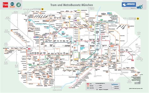 Munich tram and bus map - Ontheworldmap.com