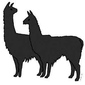 Llama Silhouette - ClipArt Best