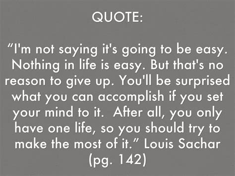 Quotes For The Book Holes. QuotesGram