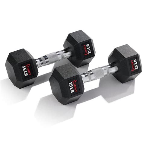 Sunny Health & Fitness Core Fit Hex Style Dumbbell (5 - 50 Pounds)