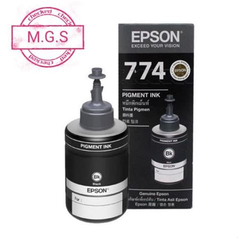 ORIGINAL| Epson 774 Ink Black for Printer M100 M200 L605 L655 L1455 ...