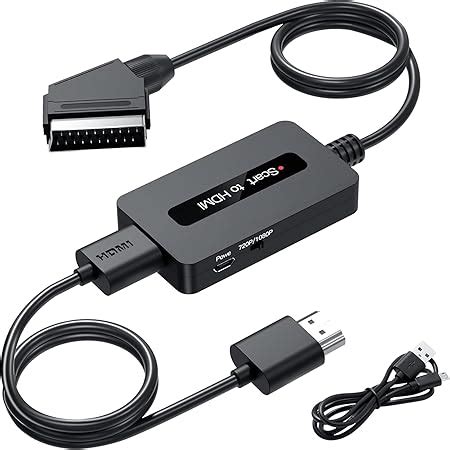 Scart naar HDMI kabel Converter met Scart en HDMI kabels, Mannelijke ...