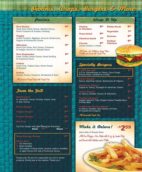 Bridgeport Flyer Diner Menu Design on Behance