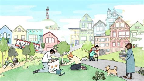 25 small ways to make SF a better place | Community drawing art, City ...