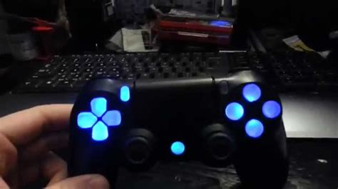 Ps4 controller LED mod update (clear buttons) - YouTube