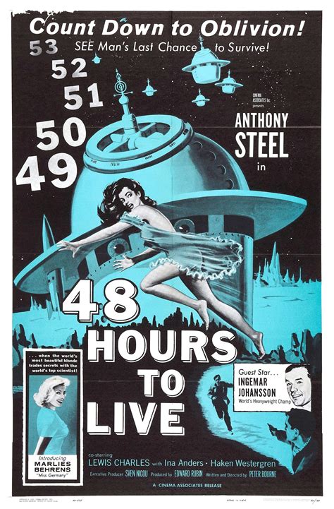 48 Hours To Live (1959) | Movie posters vintage, Movie posters, Vintage ...