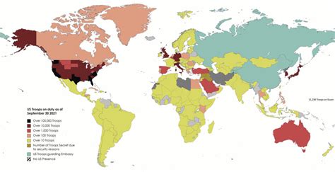 United States military deployments mapped - Vivid Maps