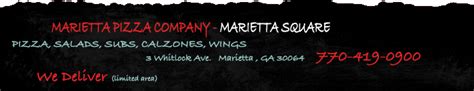 Marietta Pizza Company - Marietta Georgia - Pizza, Salads, Subs ...