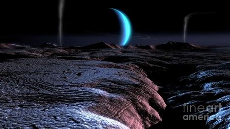 Geysers On Triton Photograph by Mark Garlick/science Photo Library - Pixels