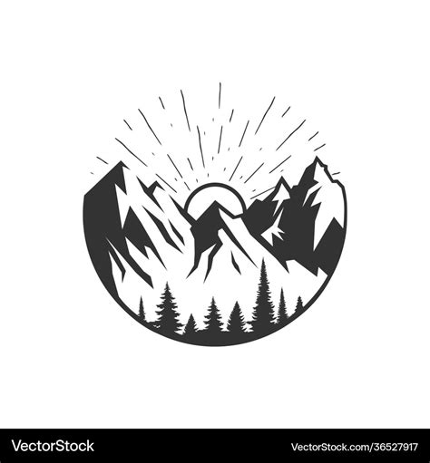 Mountain logo Royalty Free Vector Image - VectorStock