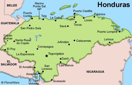 Map Of San Pedro Sula Honduras - Cities And Towns Map