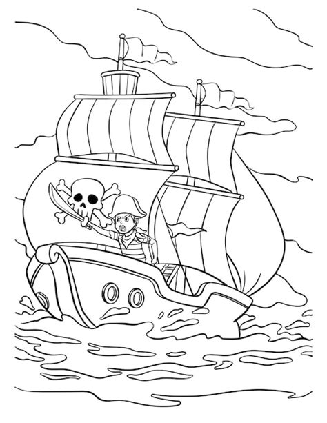 Pirate Ship Coloring Pages