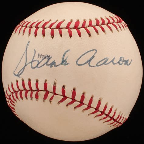 Hank Aaron Signed Baseball (JSA Hologram) | Pristine Auction