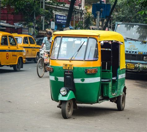 Tuk Tuk Running on Street in Kolkata, India Editorial Stock Photo ...