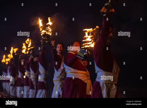 Haridwar, India - Oct 2022:Portrait of hindu male priest performing ...