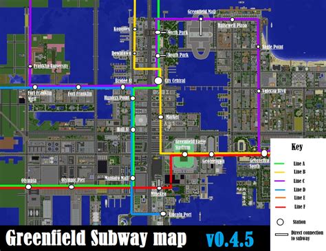 Subway Map, City Central, Greenfield, Building Ideas, South Park, Plaza ...