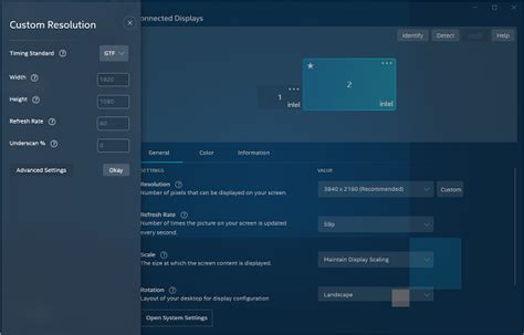 How to Set Custom Resolutions and Modes in Intel® Graphics...