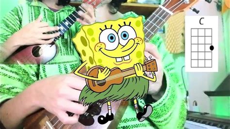 Spongebob FUN Chords Ukulele D Tuning (original tuning) - YouTube