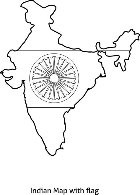 India Coloring Page | Flag coloring pages, Coloring pages to print ...