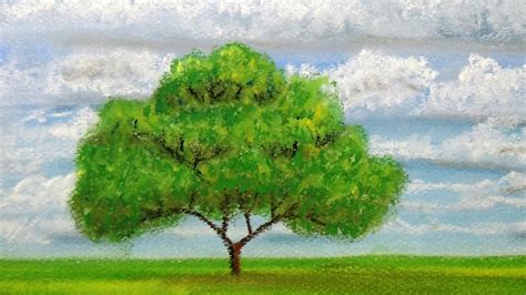 Green Tree Painting at PaintingValley.com | Explore collection of Green ...