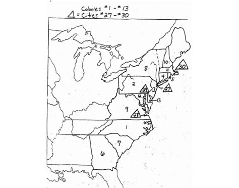 Colonies Map Test - Colonies and Cities Quiz