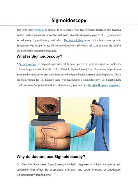 Sigmoidoscopy by kate hospital - Issuu