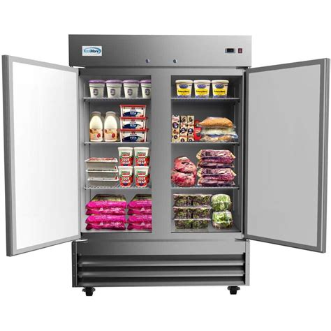 Koolmore 47 cu. ft. Commercial 2 Solid Door Reach In Refrigerator in ...