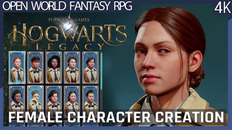 Hogwarts Legacy (2023) Female Character Creation - 4K HDR PlayStation 5 ...