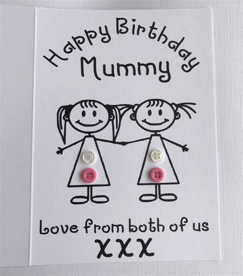 Happy Birthday Card for Mummy Personalised Birthday Card - Etsy UK ...