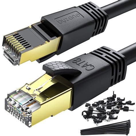 Buy Cat 8 Ethernet Cable 4M 2Pack High Speed Patch Cord 40Gbps 2000Mhz ...