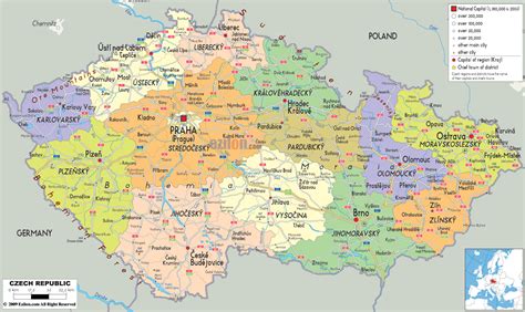 Maps of Czech Republic | Detailed map of the Czech Republic in English ...