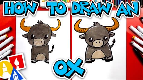 How To Draw An Ox - Art For Kids Hub