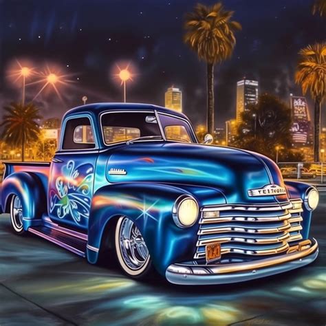 Chevrolet 3100 Lowrider Bomb Truck Chevy Low Rider Poster Wall Art by ...