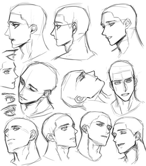 Pin by Camille YU on [M] Drawing expressions | Male face drawing, Face ...