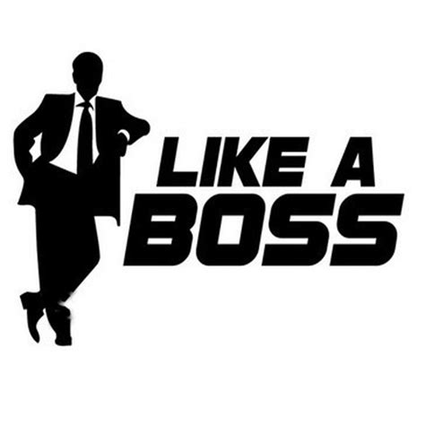 (100 pieces /lot) Wholesale Like A Boss car Decals Stickers car window ...