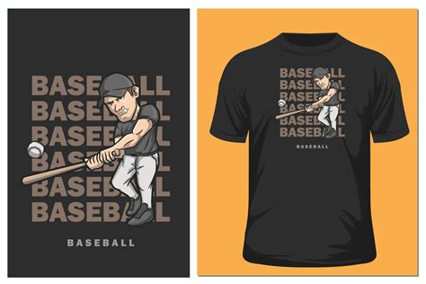 baseball t shirt 12617338 Vector Art at Vecteezy