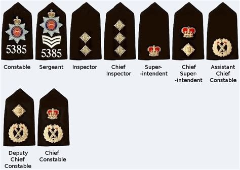 Rank Structure | Police Jargon | Herts Past Policing