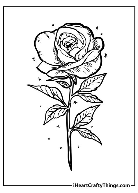 Rose Coloring Pages - Original And 100% Free (2021)