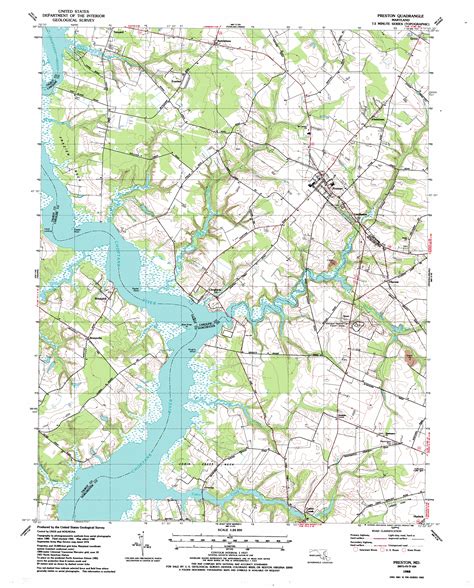 Preston, MD Topographic Map - TopoQuest