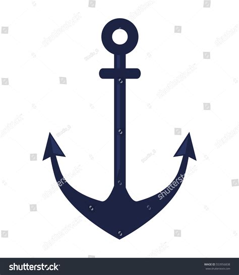 Anchor Symbol Isolated Icon Stock Vector (Royalty Free) 553956838 ...