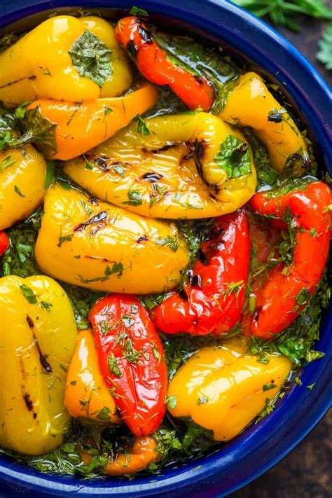 Marinated Mini Sweet Peppers Recipe (VIDEO) - Natasha's Kitchen