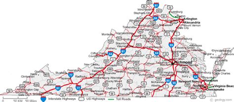 Map of Virginia Cities - Virginia Road Map Map Of West Virginia ...