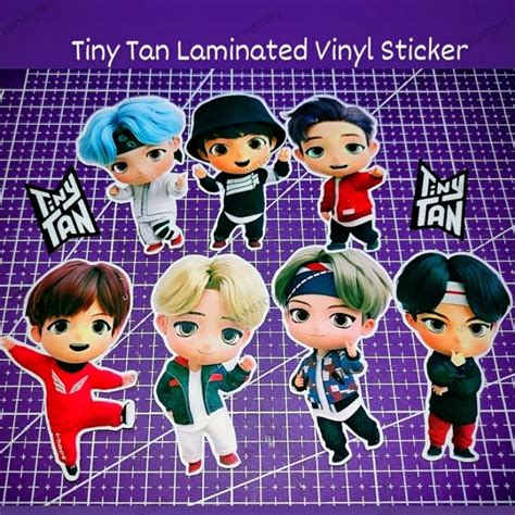 BTS MERCH TINYTAN • TINY TAN WATERPROOF STICKER | Shopee Philippines