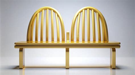 A Classic McDonald S Bench with a Golden Arches Silhouette, Evoking ...