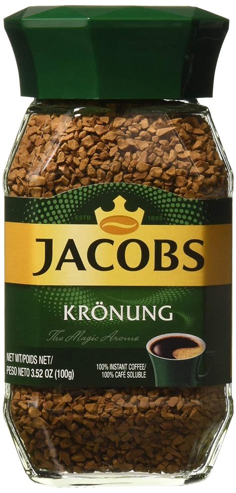 Amazon.com : Jacobs Kronung Instant Coffee 100 Gram / 3.52 Ounce (Pack ...