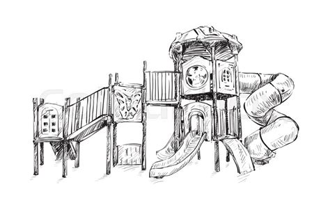 Playground Sketch at PaintingValley.com | Explore collection of ...