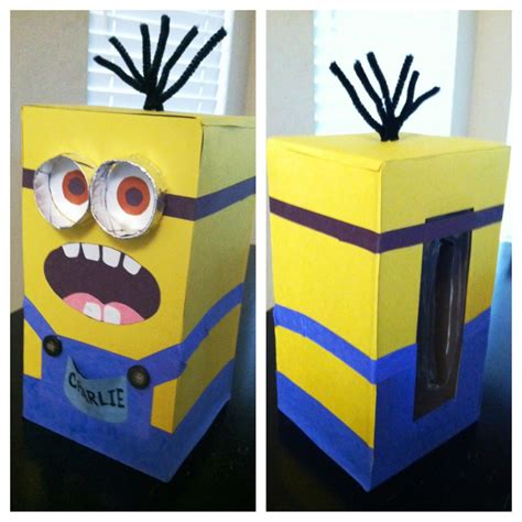 10 Fun and Unique Valentine Boxes for School | Karton basteln, Minions ...