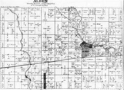 Alden Township Map - 1875