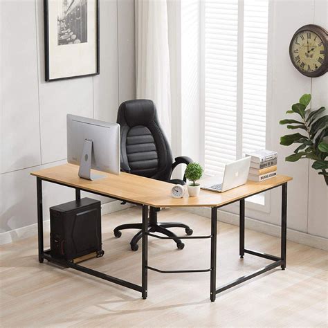 Free 2-day shipping. Buy Ktaxon 90° L-Shaped Desk Corner Latop Computer ...